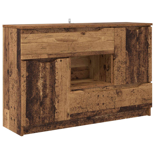 vidaXL Sideboard with Drawer Old Wood 100 x 30 x 65.6 Engineered Wood