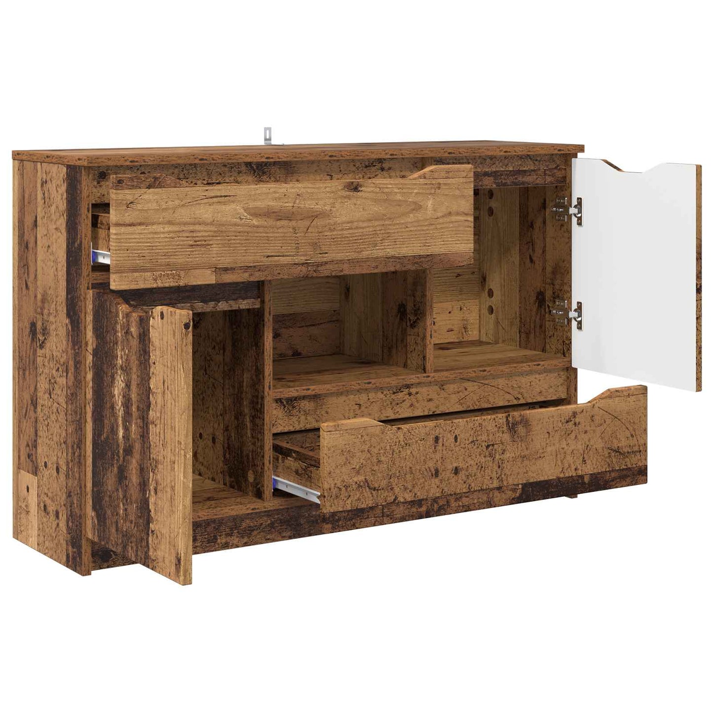 vidaXL Sideboard with Drawer Old Wood 100 x 30 x 65.6 Engineered Wood