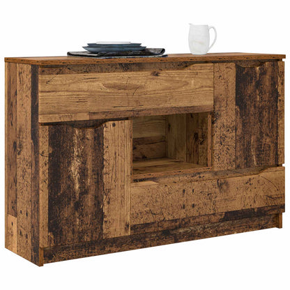vidaXL Sideboard with Drawer Old Wood 100 x 30 x 65.6 Engineered Wood