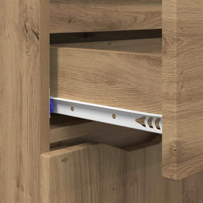 vidaXL Sideboard Artisan Oak 100 x 30 x 65.6 Engineered Wood