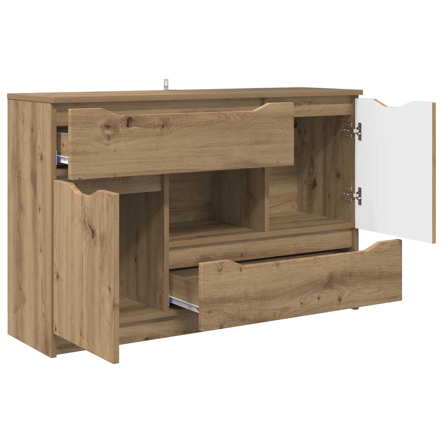 vidaXL Sideboard Artisan Oak 100 x 30 x 65.6 Engineered Wood
