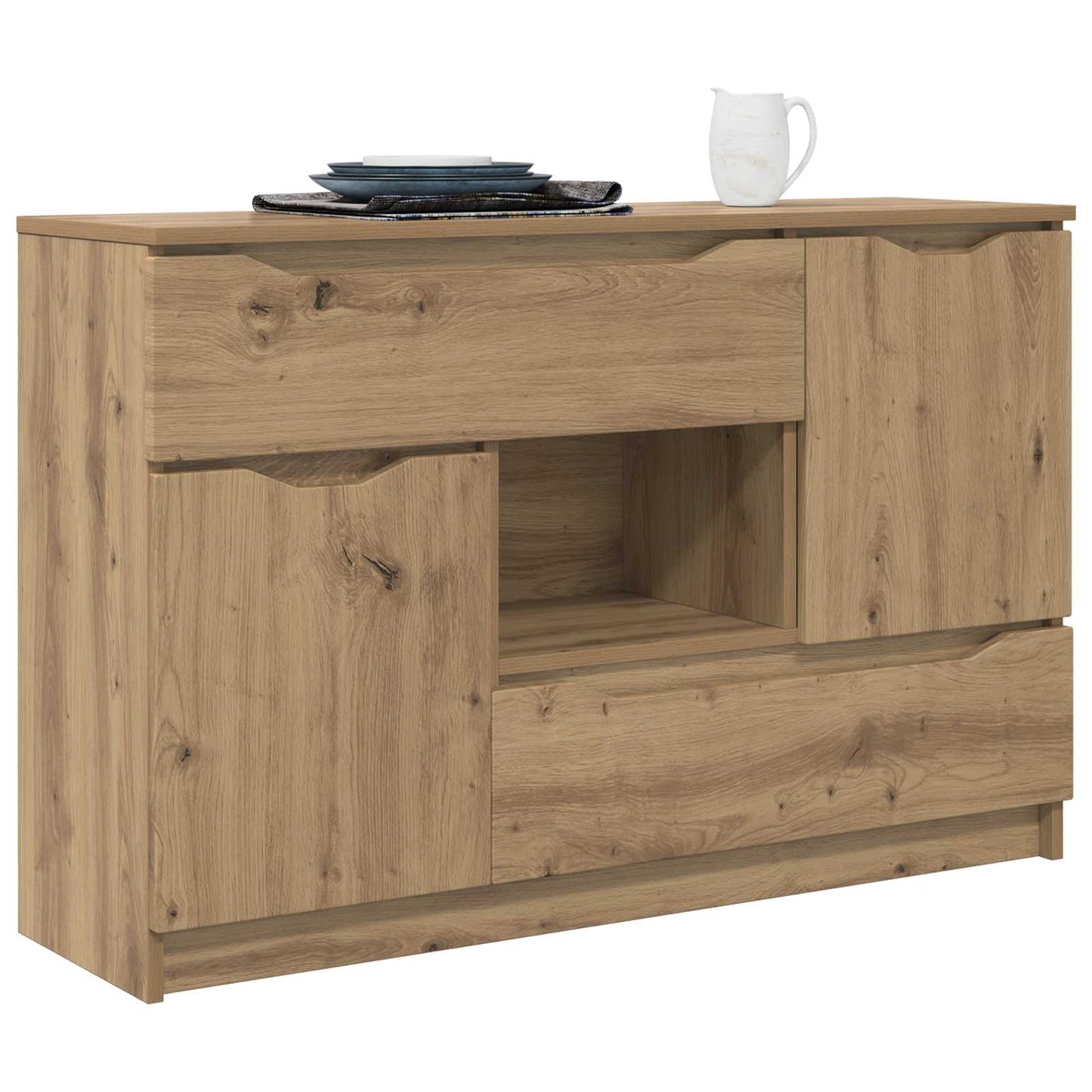 vidaXL Sideboard Artisan Oak 100 x 30 x 65.6 Engineered Wood