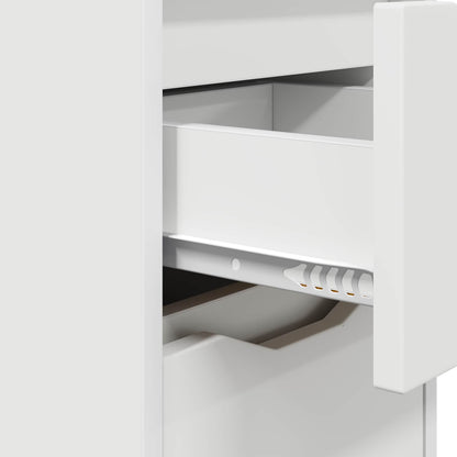 vidaXL Bedside Table White 30.5 x 30 x 43 cm Engineered Wood