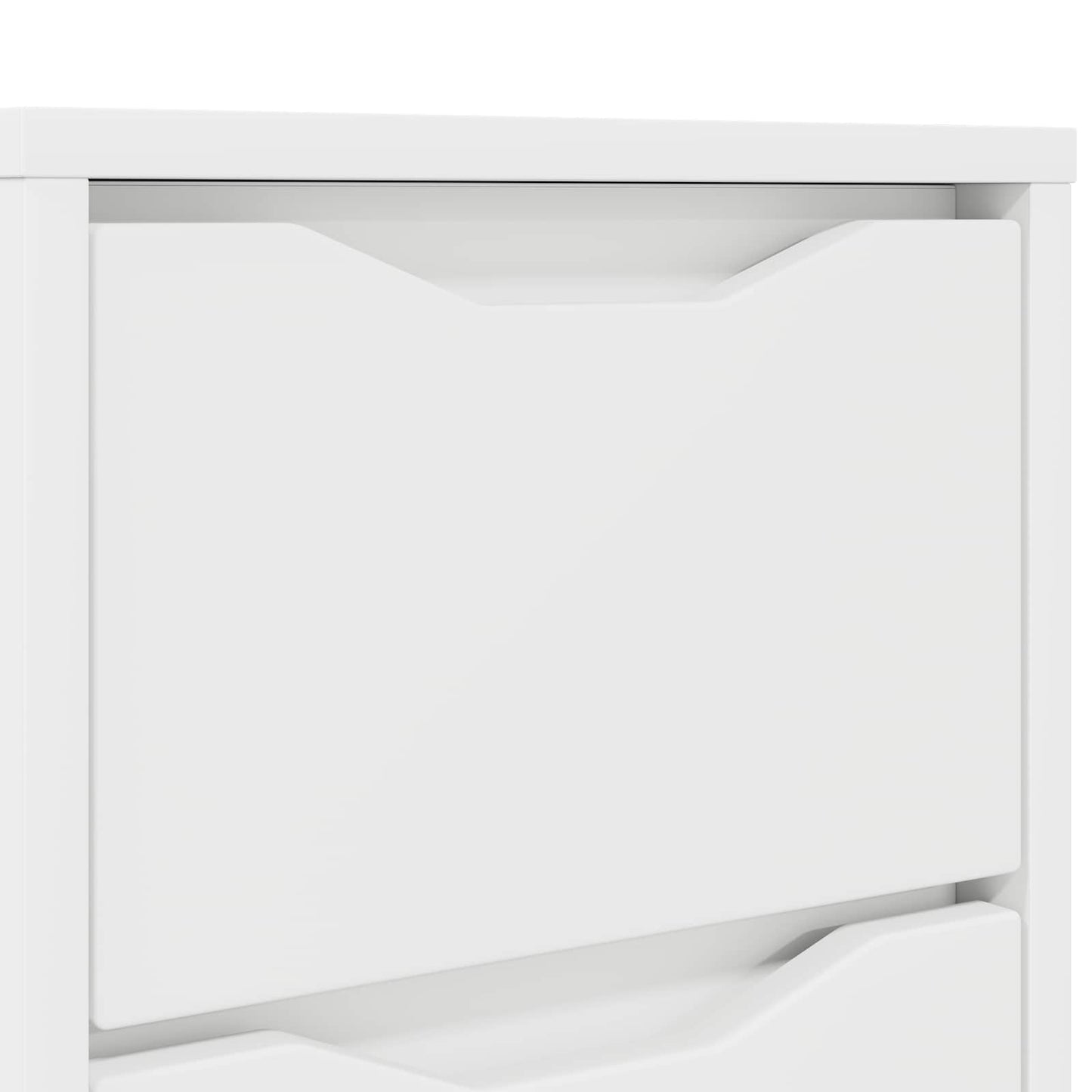 vidaXL Bedside Table White 30.5 x 30 x 43 cm Engineered Wood