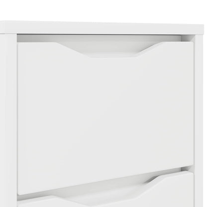 vidaXL Bedside Table White 30.5 x 30 x 43 cm Engineered Wood