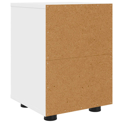 vidaXL Bedside Table White 30.5 x 30 x 43 cm Engineered Wood