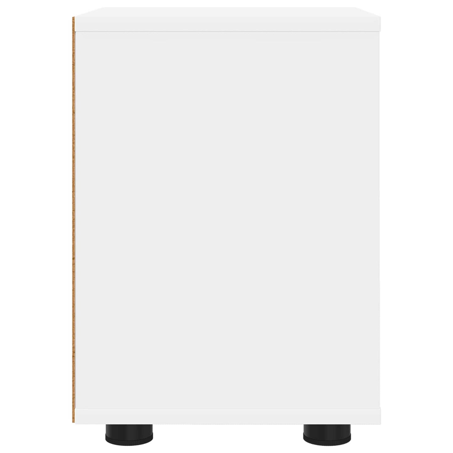 vidaXL Bedside Tables 2 pcs White 30.5 x 30 x 43 cm Engineered Wood