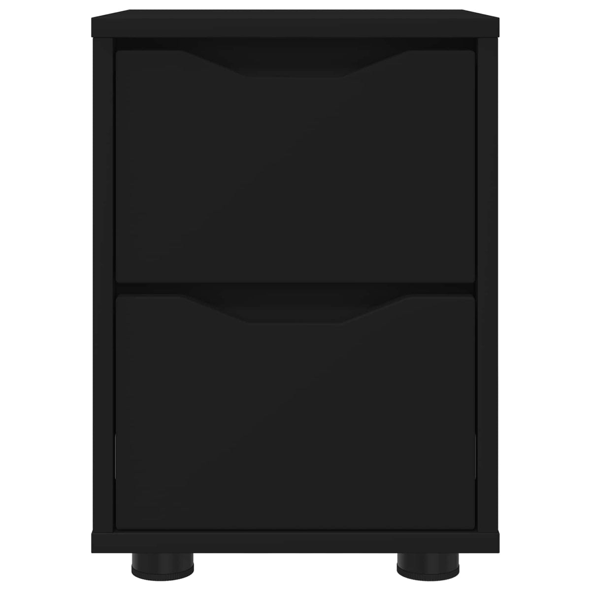 vidaXL Bedside Table Black 30.5 x 30 x 43 cm Engineered Wood