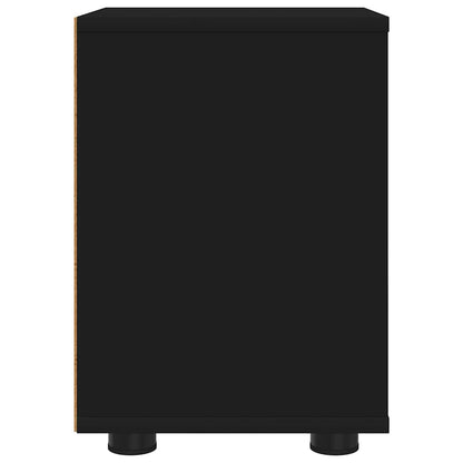 vidaXL Bedside Table Black 30.5 x 30 x 43 cm Engineered Wood