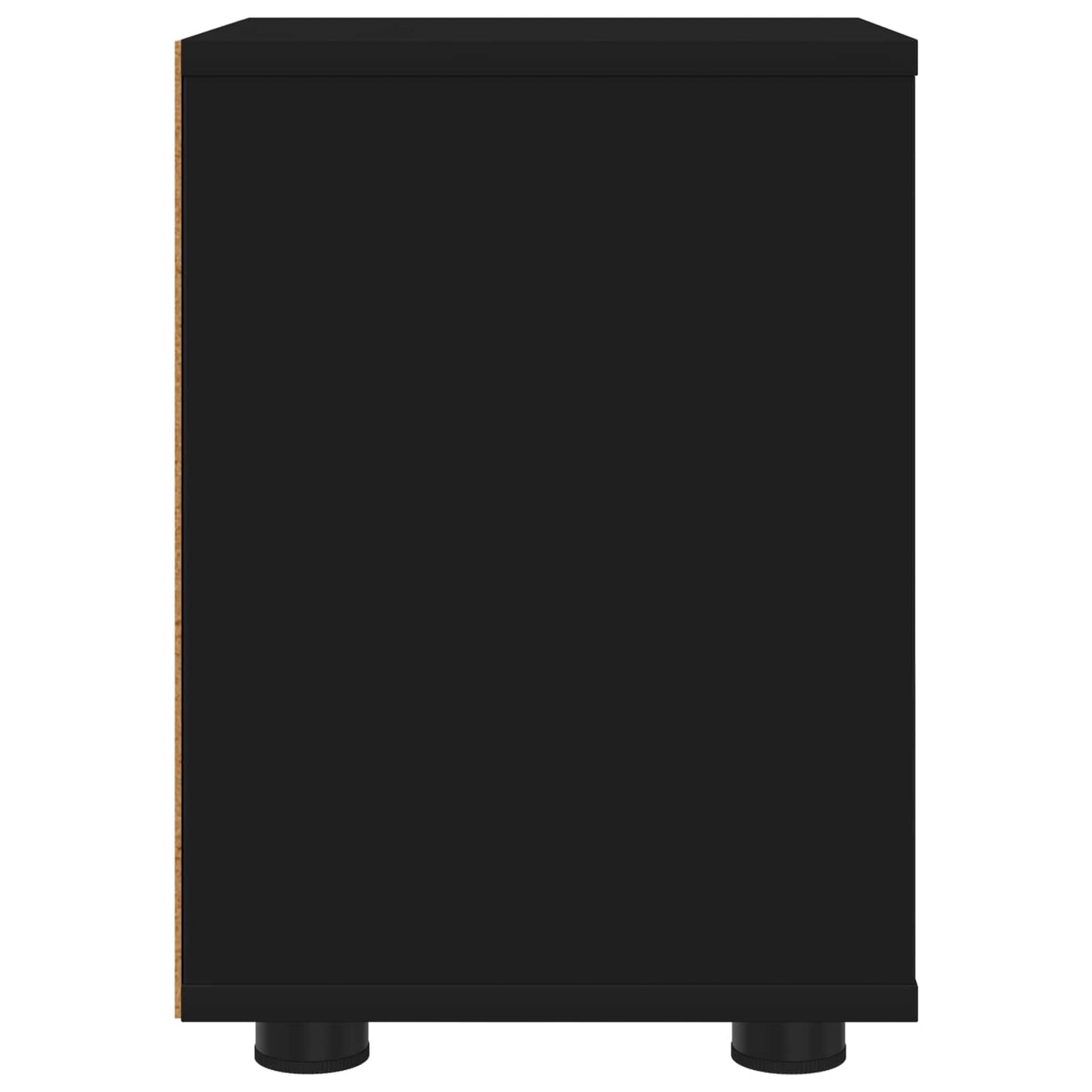 vidaXL Bedside Table Black 30.5 x 30 x 43 cm Engineered Wood