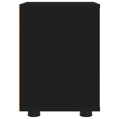 vidaXL Bedside Table Black 30.5 x 30 x 43 cm Engineered Wood