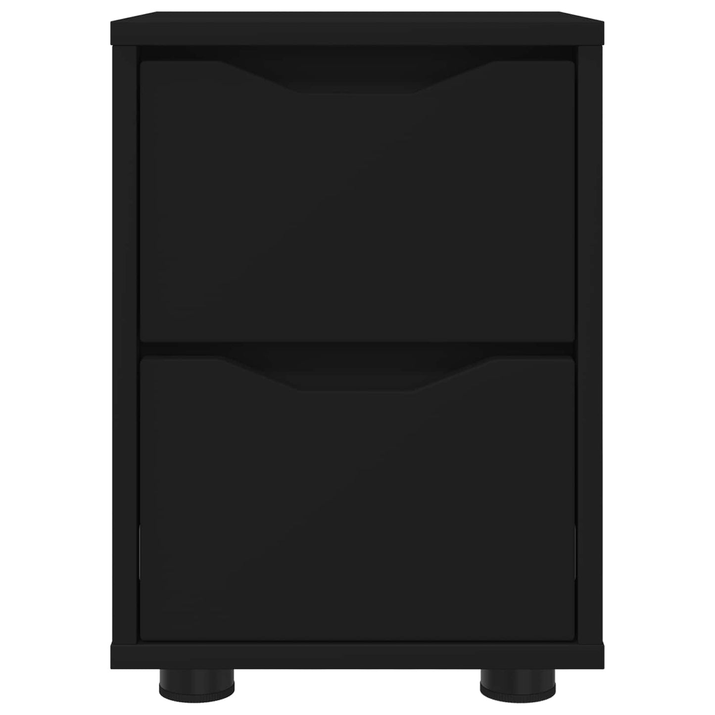 vidaXL Bedside Tables 2 pcs Black 30.5 x 30 x 43 cm Engineered Wood