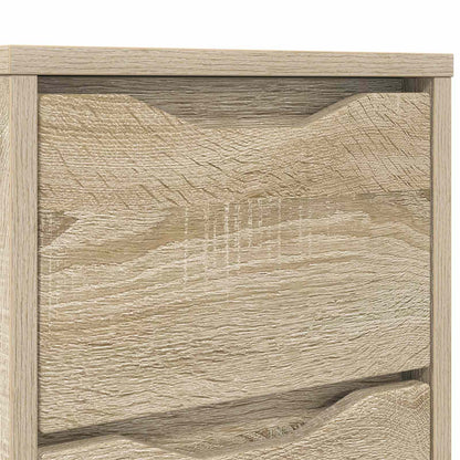 vidaXL Bedside Table Sonoma Oak 30.5 x 30 x 43 cm Engineered Wood
