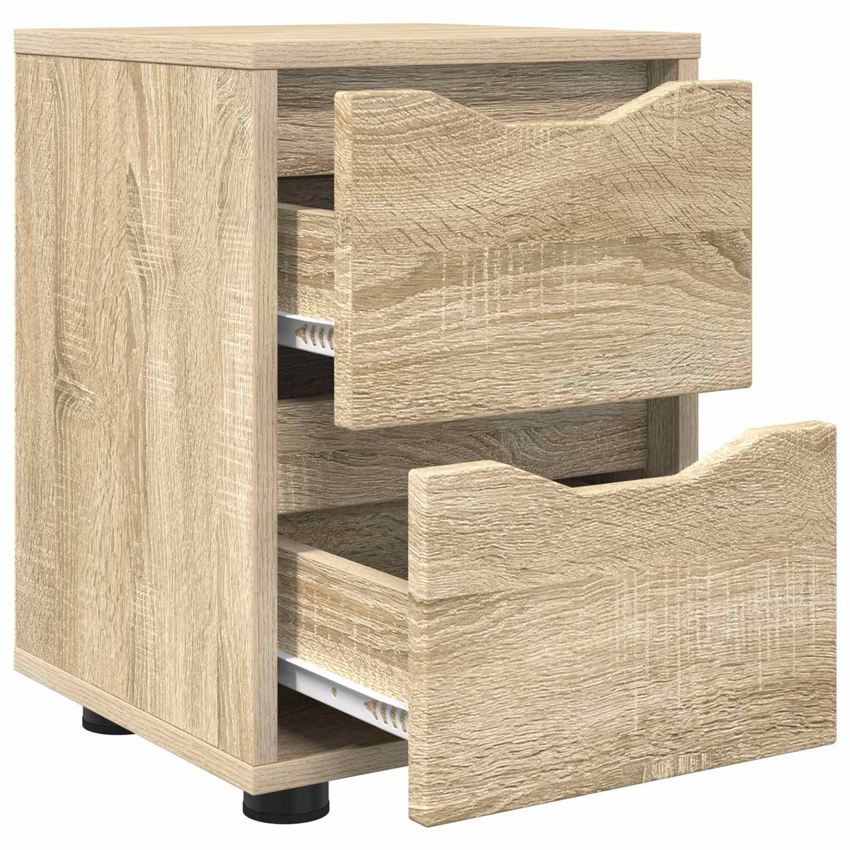 vidaXL Bedside Table Sonoma Oak 30.5 x 30 x 43 cm Engineered Wood