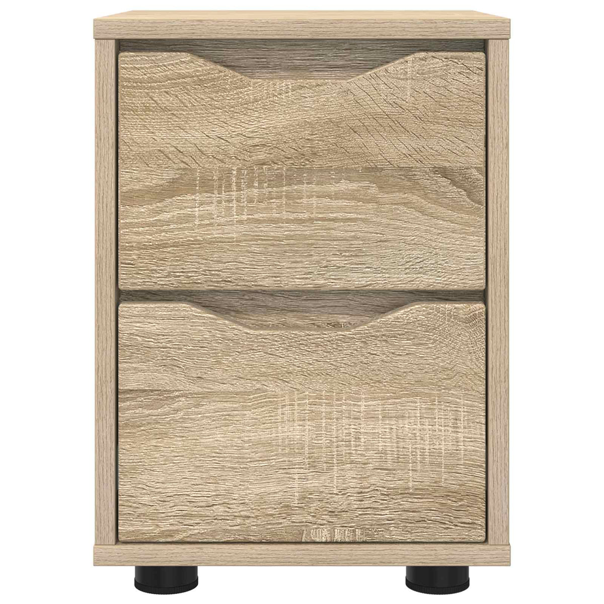 vidaXL Bedside Table Sonoma Oak 30.5 x 30 x 43 cm Engineered Wood
