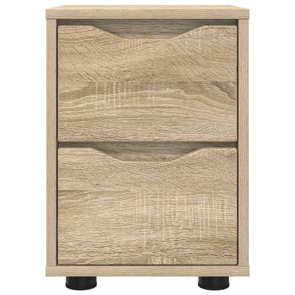 vidaXL Bedside Table Sonoma Oak 30.5 x 30 x 43 cm Engineered Wood