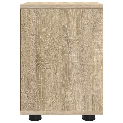 vidaXL Bedside Table Sonoma Oak 30.5 x 30 x 43 cm Engineered Wood