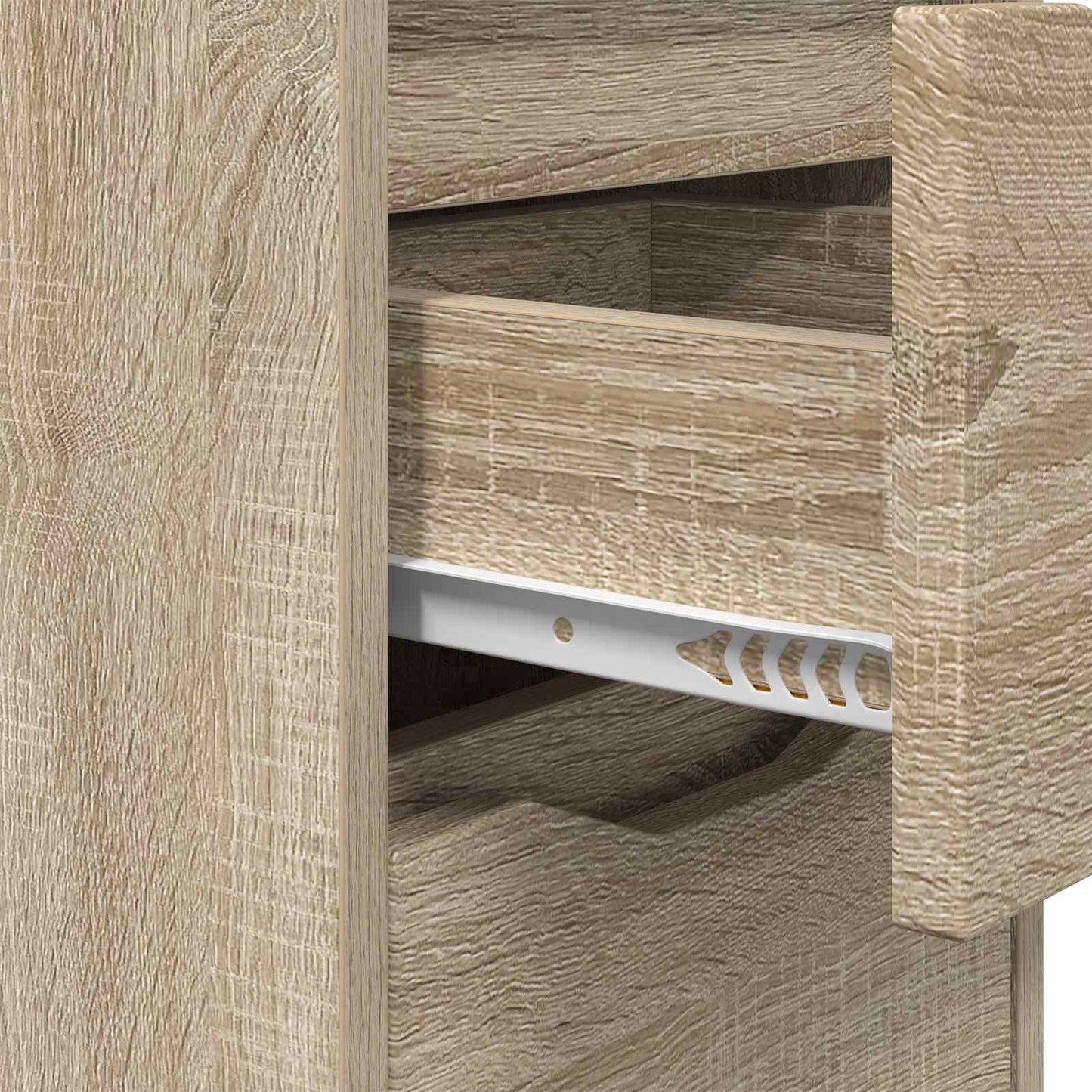 vidaXL Bedside Tables with Drawer 2 pcs Sonoma Oak 30.5 x 30 x 43 cm