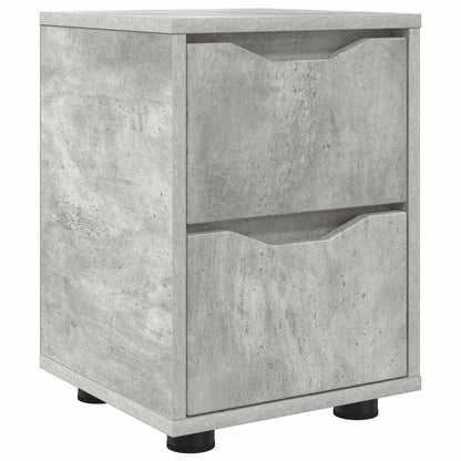 vidaXL Bedside Table Concrete Grey 30.5 x 30 x 43 cm Engineered Wood
