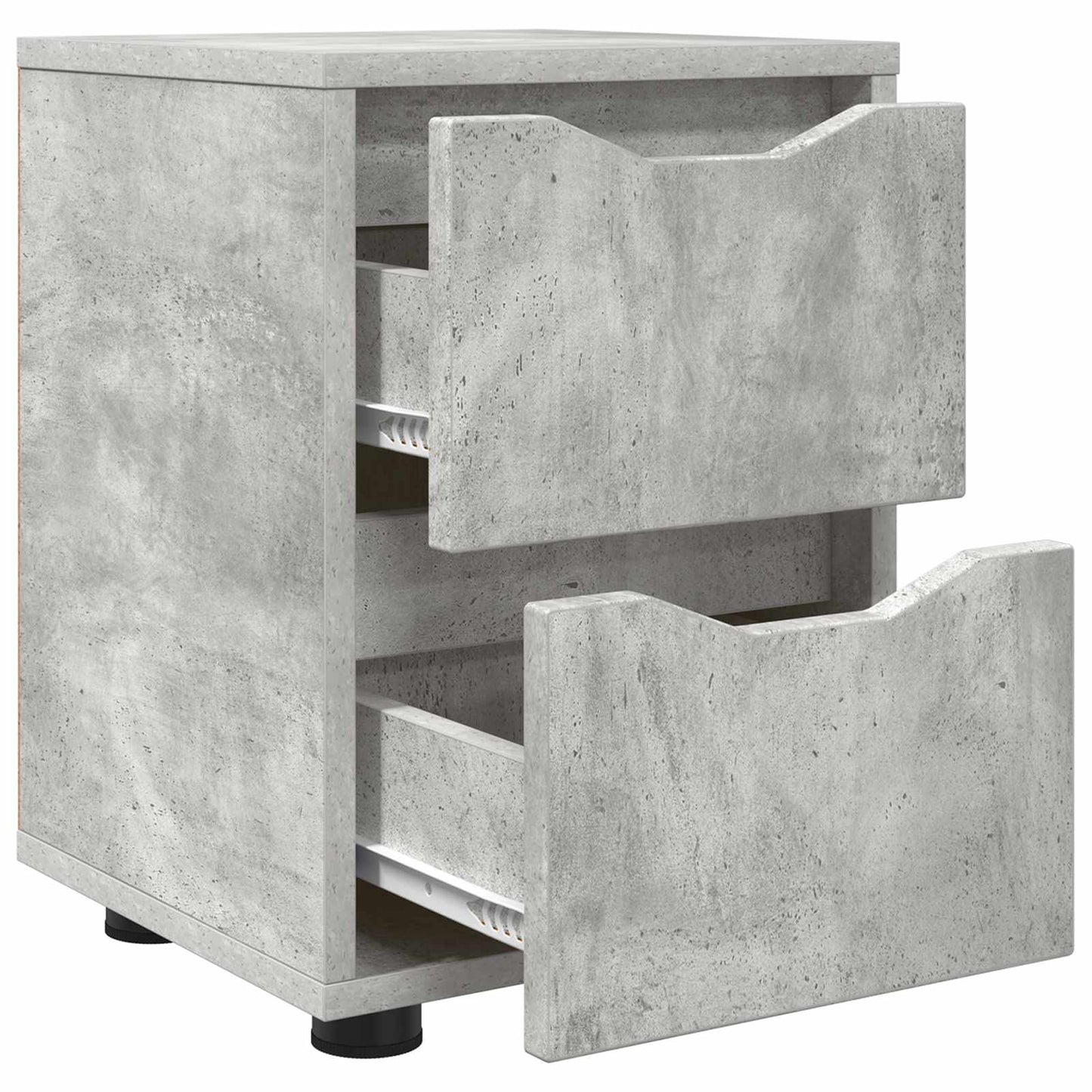 vidaXL Bedside Table Concrete Grey 30.5 x 30 x 43 cm Engineered Wood