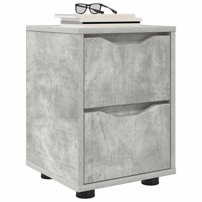 vidaXL Bedside Table Concrete Grey 30.5 x 30 x 43 cm Engineered Wood