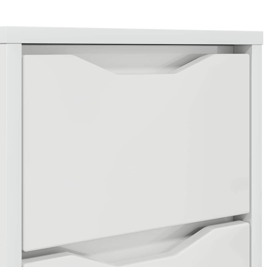 vidaXL Bedside Tables 2 pcs High Gloss White 30.5 x 30 x 43 cm