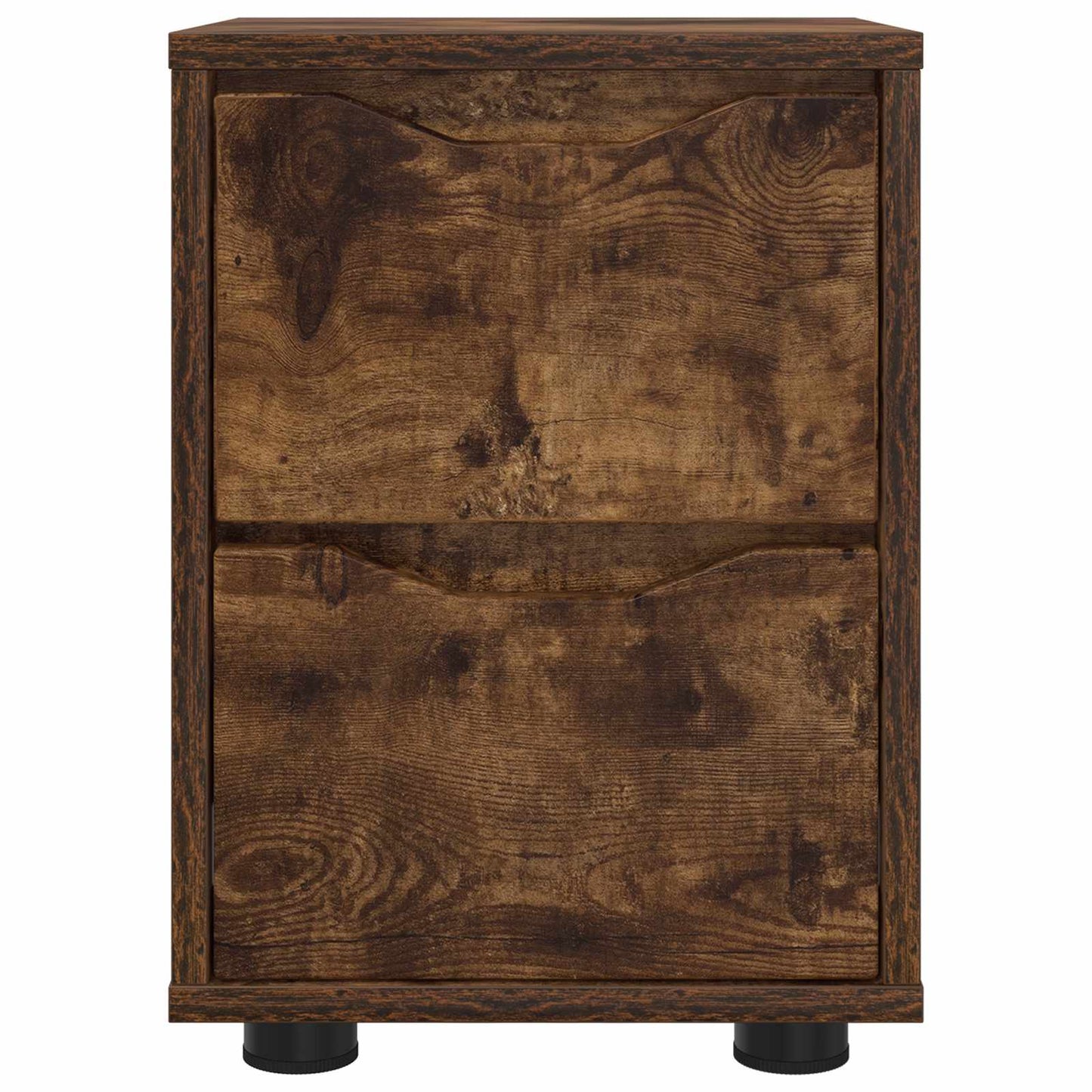 vidaXL Bedside Table Smoked Oak 30.5 x 30 x 43 cm Engineered Wood