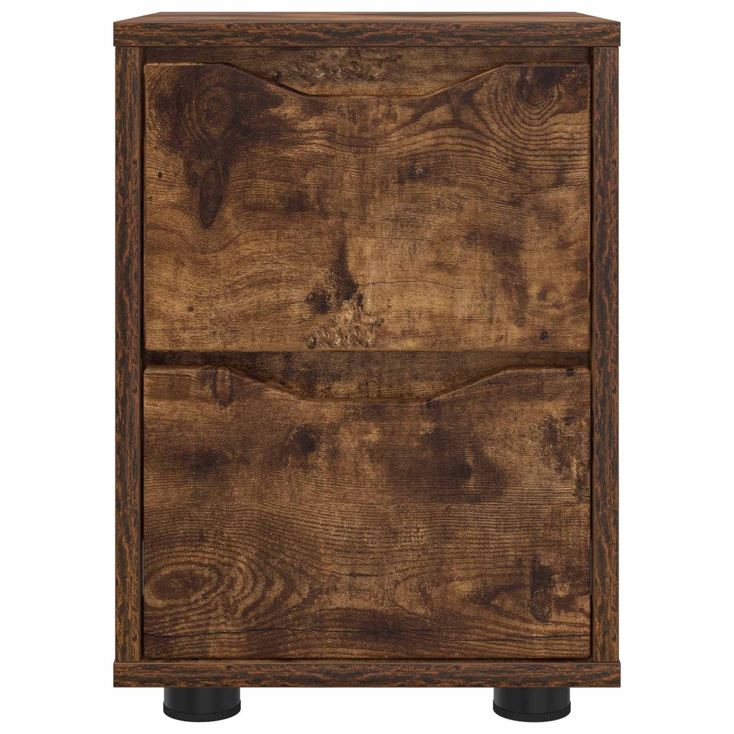 vidaXL Bedside Tables with Drawer 2 pcs Smoked Oak 30.5 x 30 x 43 cm