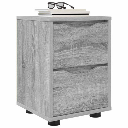 vidaXL Bedside Table Grey Sonoma 30.5 x 30 x 43 cm Engineered Wood