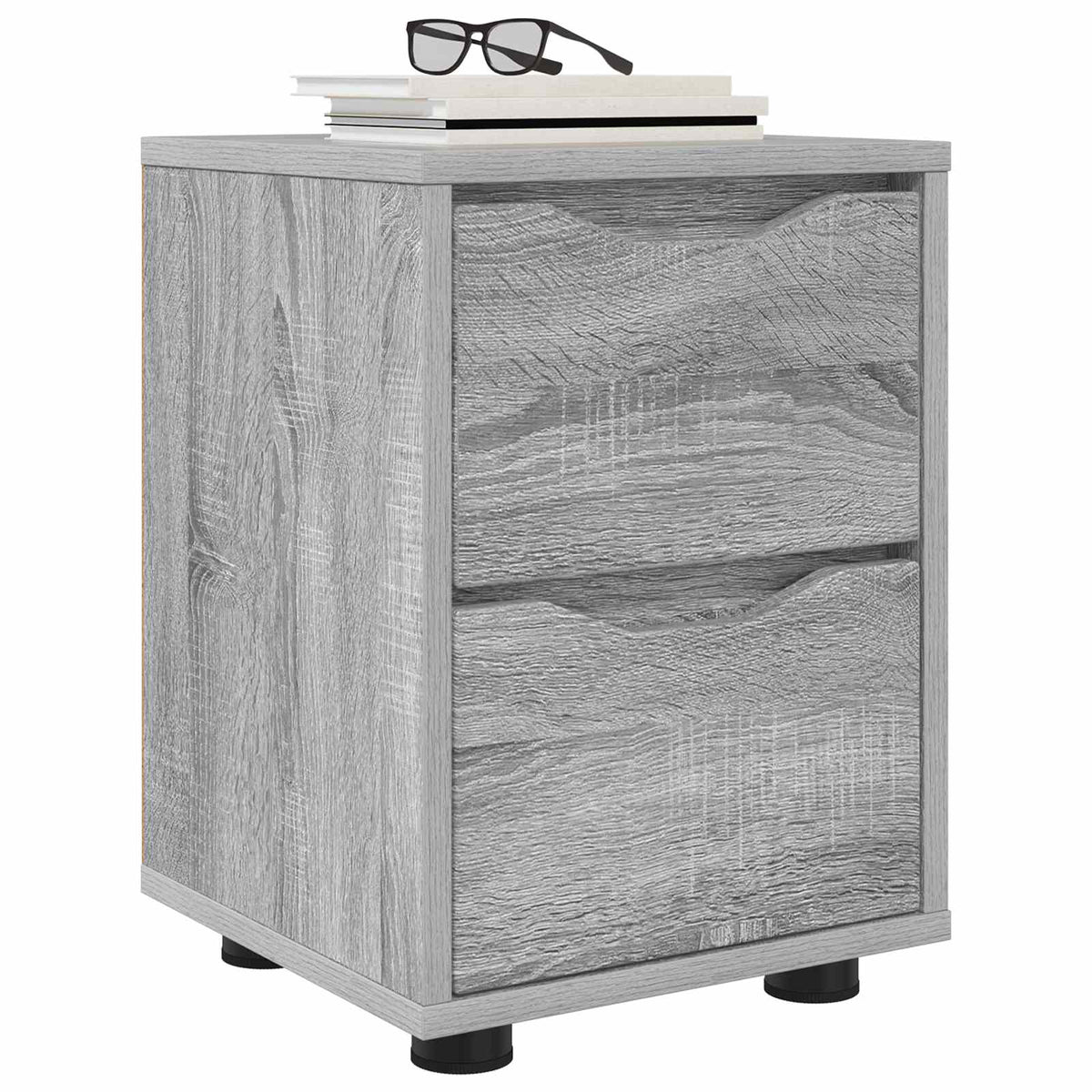 vidaXL Bedside Table Grey Sonoma 30.5 x 30 x 43 cm Engineered Wood