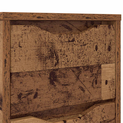 vidaXL Bedside Table Old Wood 30.5 x 30 x 43 cm Engineered Wood