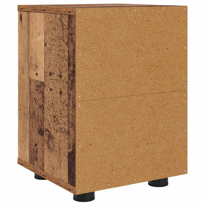 vidaXL Bedside Table Old Wood 30.5 x 30 x 43 cm Engineered Wood
