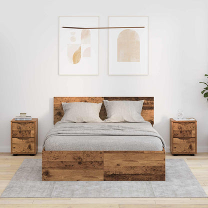 vidaXL Bedside Tables 2 pcs Old Wood 30.5 x 30 x 43 cm Engineered Wood