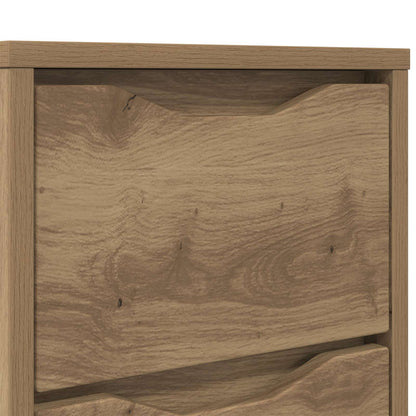 vidaXL Bedside Table Artisan Oak 30.5 x 30 x 43 cm Engineered Wood