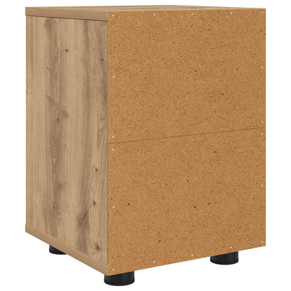 vidaXL Bedside Table Artisan Oak 30.5 x 30 x 43 cm Engineered Wood