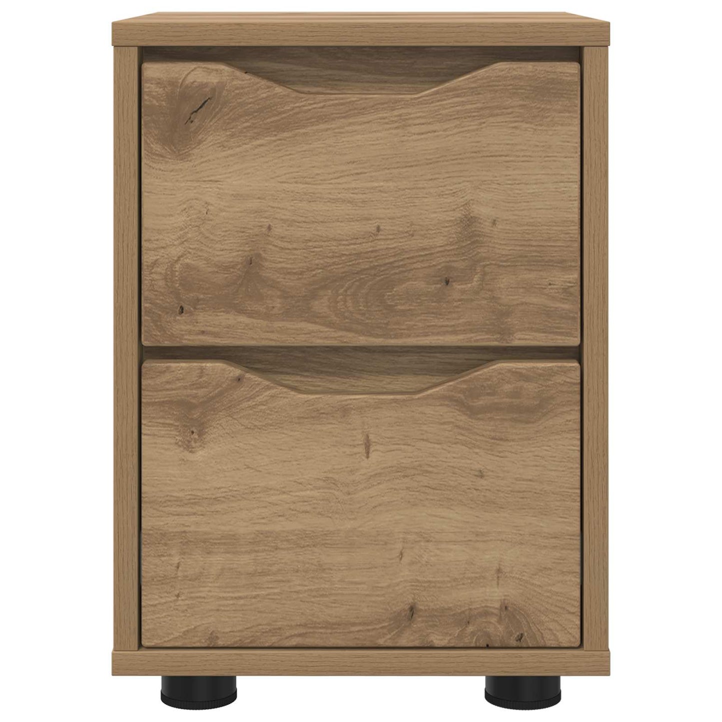vidaXL Bedside Table Artisan Oak 30.5 x 30 x 43 cm Engineered Wood