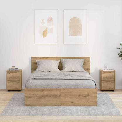 vidaXL Bedside Tables 2 pcs Artisan Oak 30.5 x 30 x 43 cm