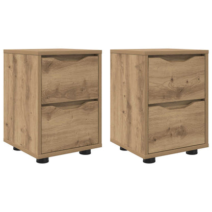 vidaXL Bedside Tables 2 pcs Artisan Oak 30.5 x 30 x 43 cm