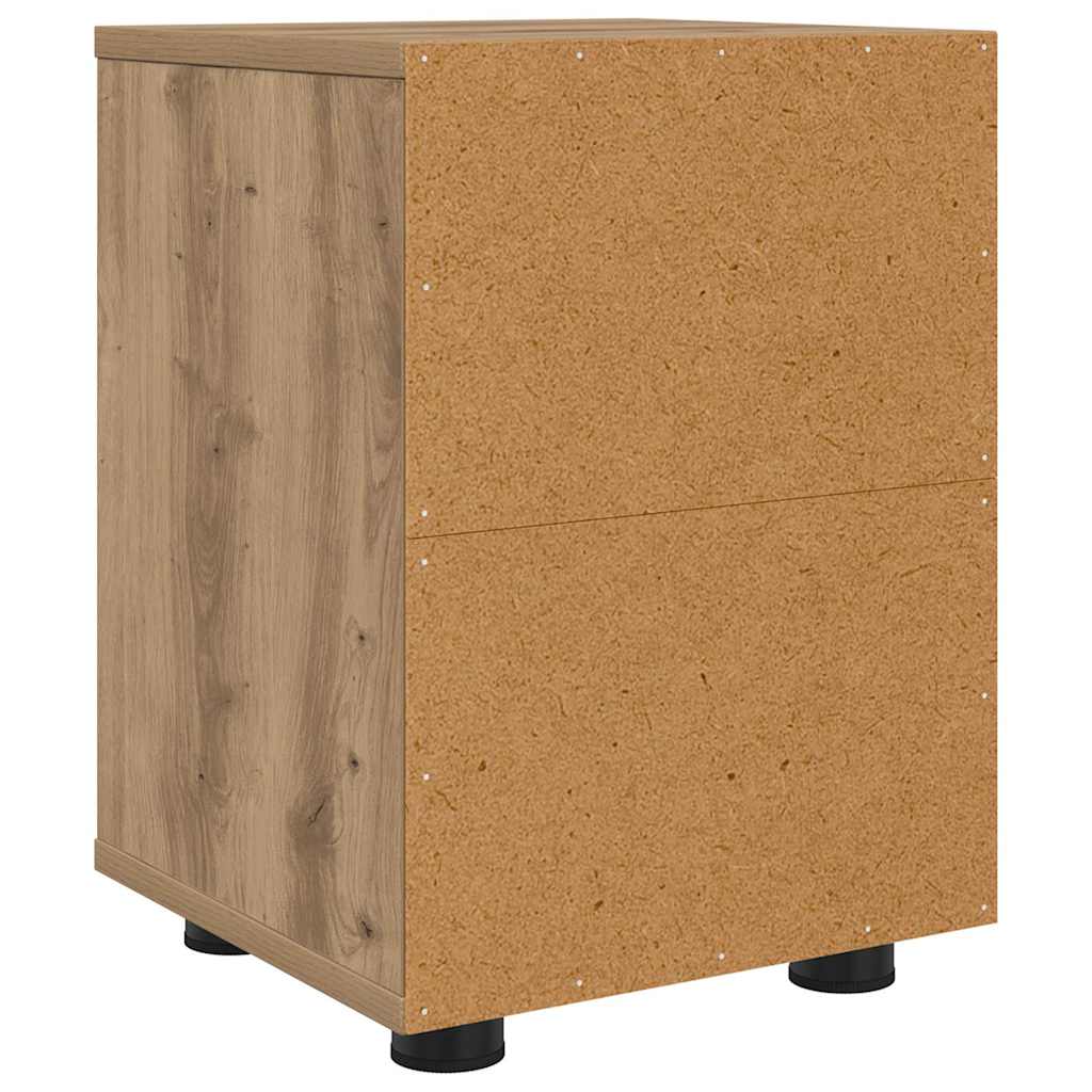 vidaXL Bedside Tables with Drawer 2 pcs Artisan Oak 30.5 x 30 x 43 cm