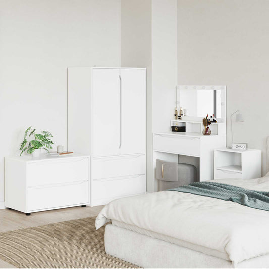 vidaXL Storage Cabinet 80 x 48 x 57 cm Engineered Wood White