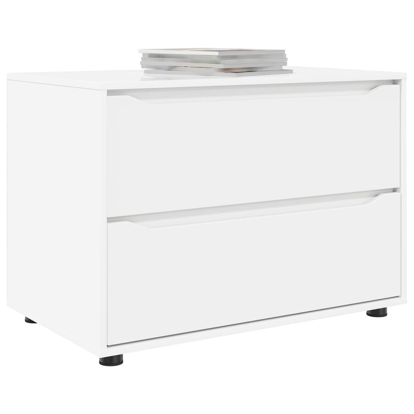 vidaXL Storage Cabinet 80 x 48 x 57 cm Engineered Wood White