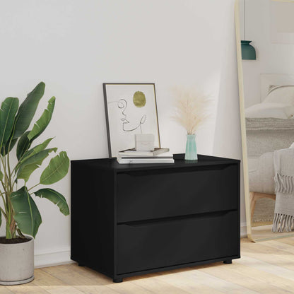 vidaXL Storage Cabinet 80 x 48 x 57 cm Engineered Wood Black