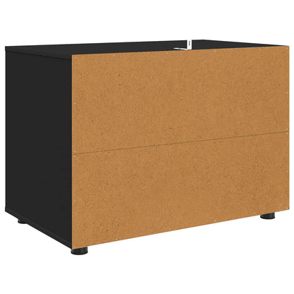 vidaXL Storage Cabinet 80 x 48 x 57 cm Engineered Wood Black