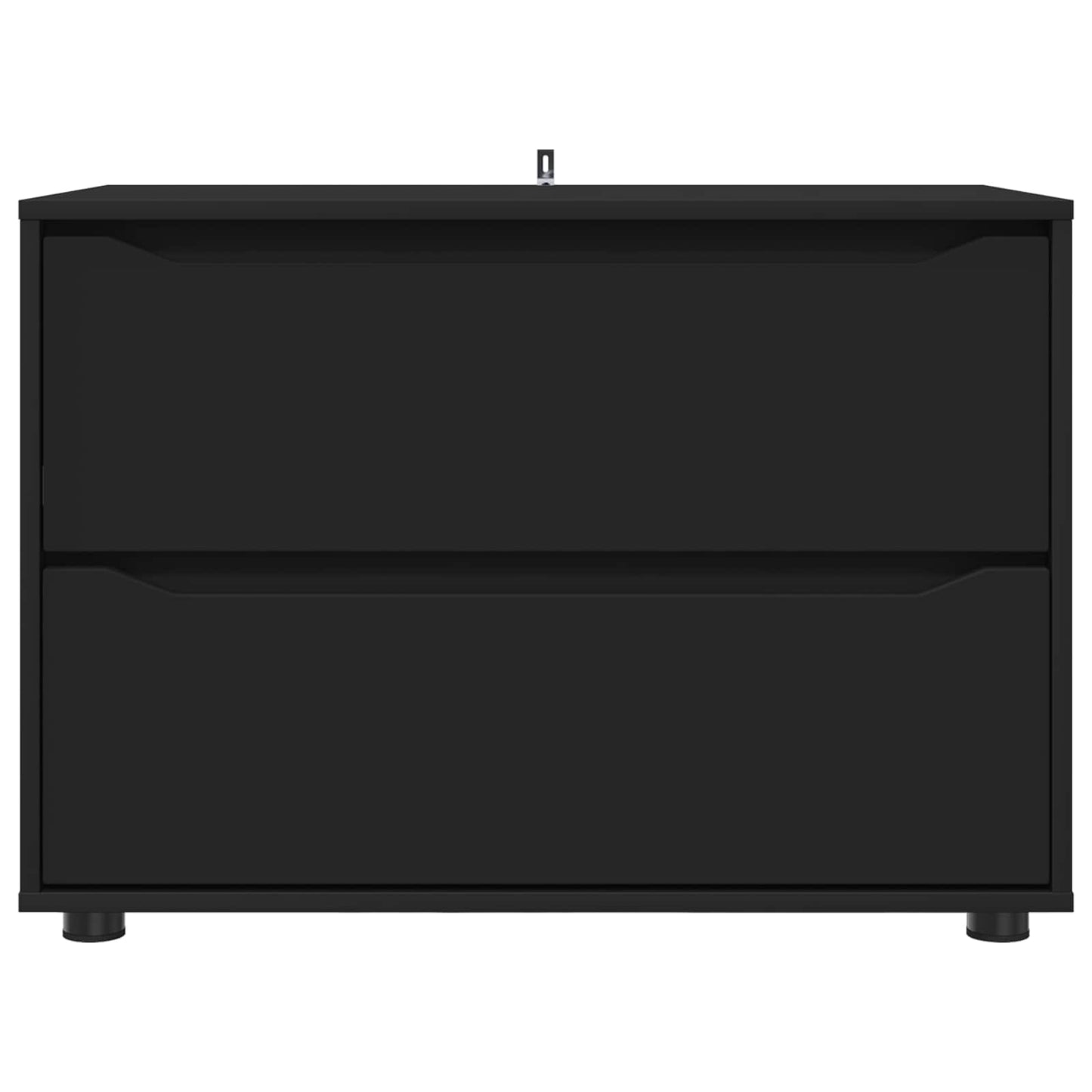 vidaXL Storage Cabinet 80 x 48 x 57 cm Engineered Wood Black