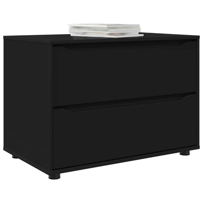 vidaXL Storage Cabinet 80 x 48 x 57 cm Engineered Wood Black