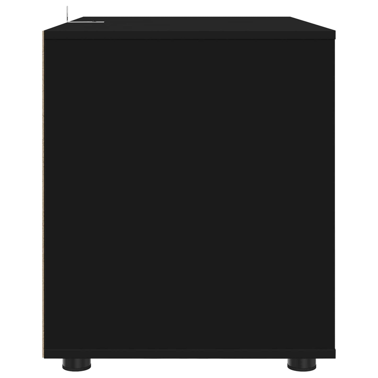 vidaXL Storage Cabinet 80 x 48 x 57 cm Engineered Wood Black