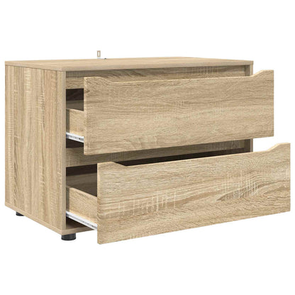 vidaXL Storage Cabinet Sonoma Oak 80 x 48 x 57 cm Engineered Wood