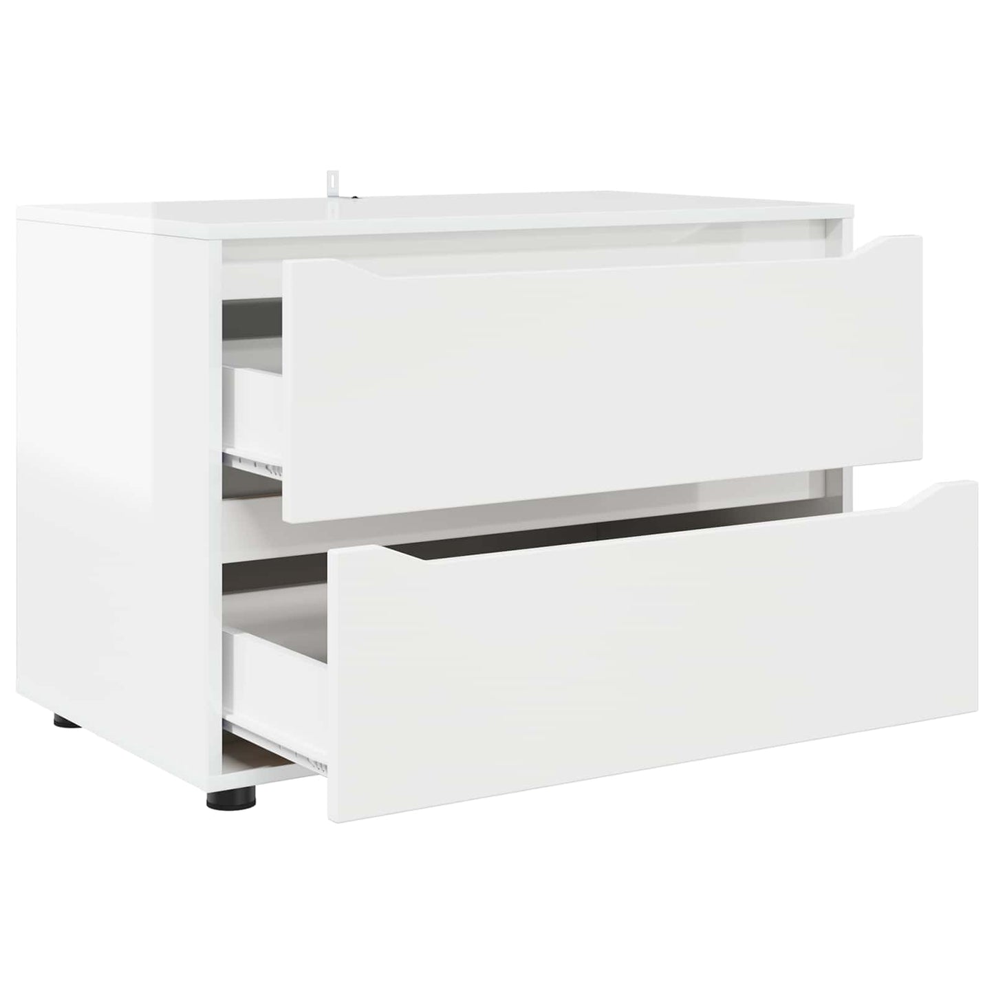 vidaXL Storage Cabinet High Gloss White 80 x 48 x 57 cm