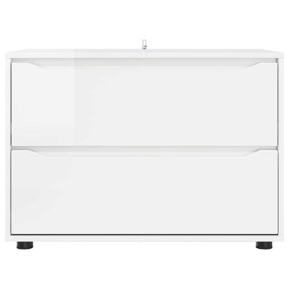 vidaXL Storage Cabinet High Gloss White 80 x 48 x 57 cm