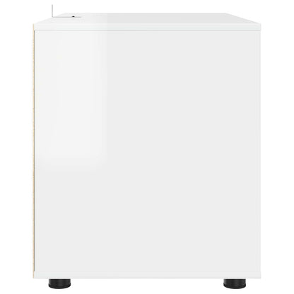vidaXL Storage Cabinet High Gloss White 80 x 48 x 57 cm
